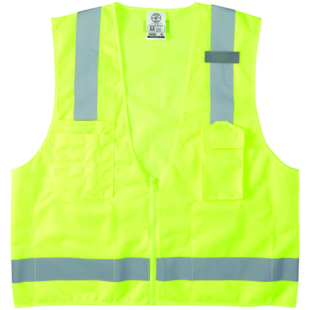 KLEIN TOOLS Safety Vest, High-Visibility Reflective Vest, XL 60268